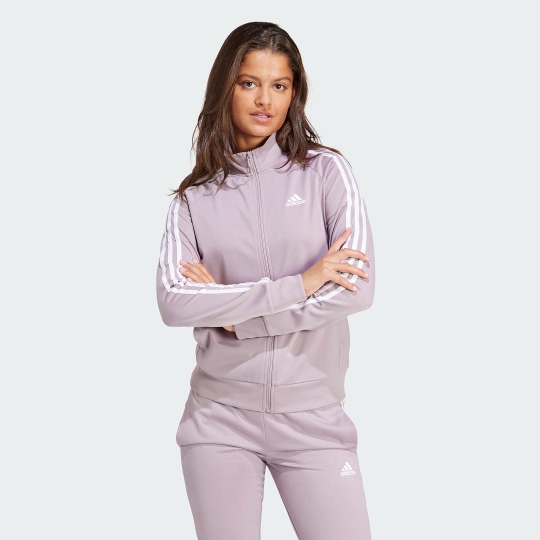 Huppari adidas Performance Slim 3-Stripes Track Jacket Violetti | IN2208, 1