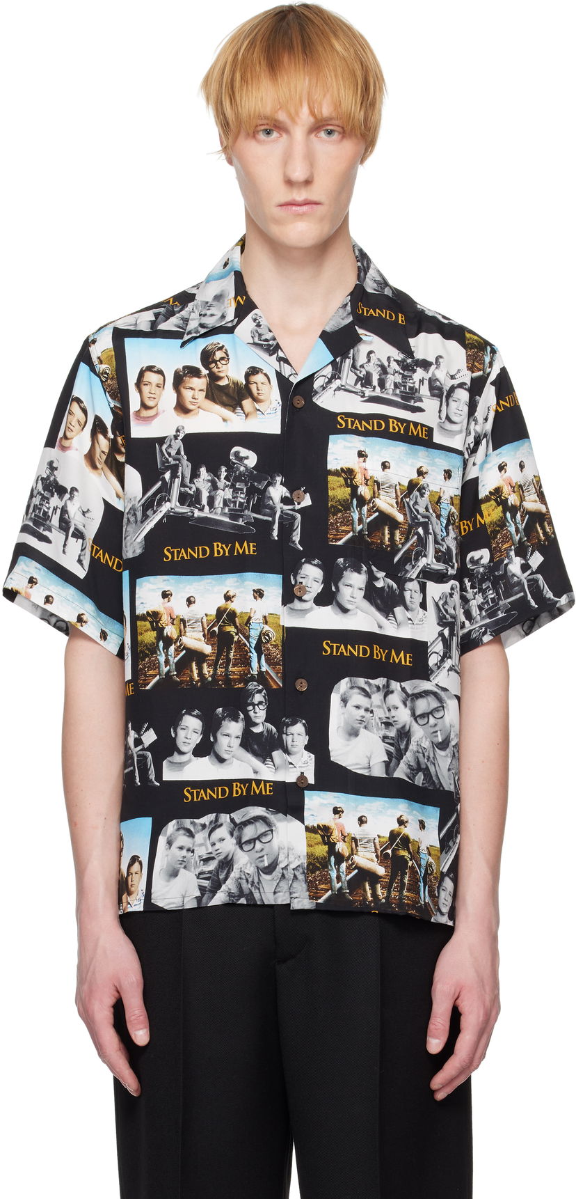 Paita WACKO MARIA WACKO MARIA 'Stand By Me' Print Shirt Musta | SBM-WM-HI01