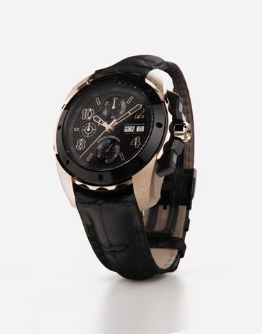 Katsella Dolce & Gabbana Dolce & Gabbana DS5 Chronometer Automatic Watch with Black Alligator Strap Metallinen | WWES1MWW036N0000, 2