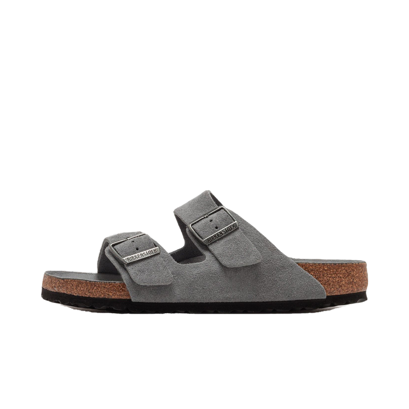 Tennarit ja kengät Birkenstock Arizona Soft Footbed Suede Slides Harmaa | 1030860