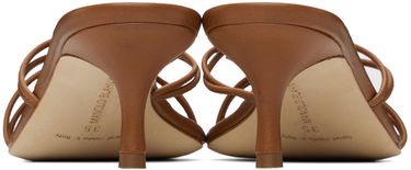 Asusteet Manolo Blahnik Manolo Blahnik Ninfemu Kitten Heel Mules Ruskea | 224-1738, 1