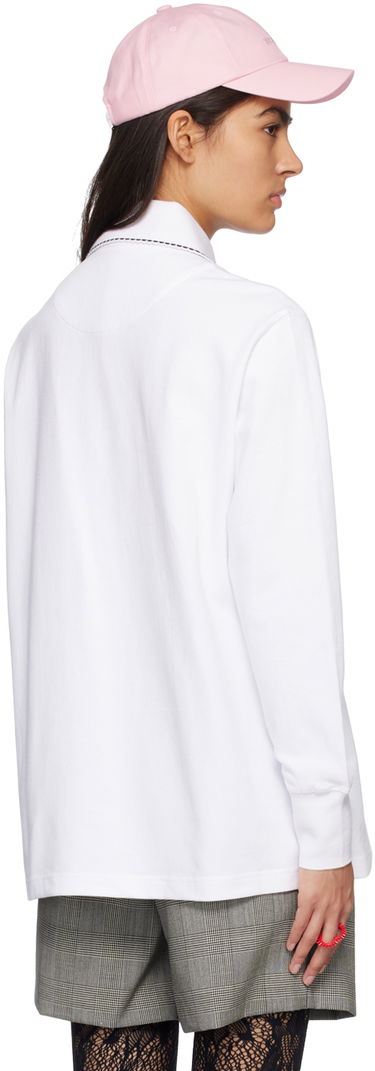Poolopaita We11done We11done Scalloped Polo Valkoinen | WD-TT1-23-819-U-WH, 2