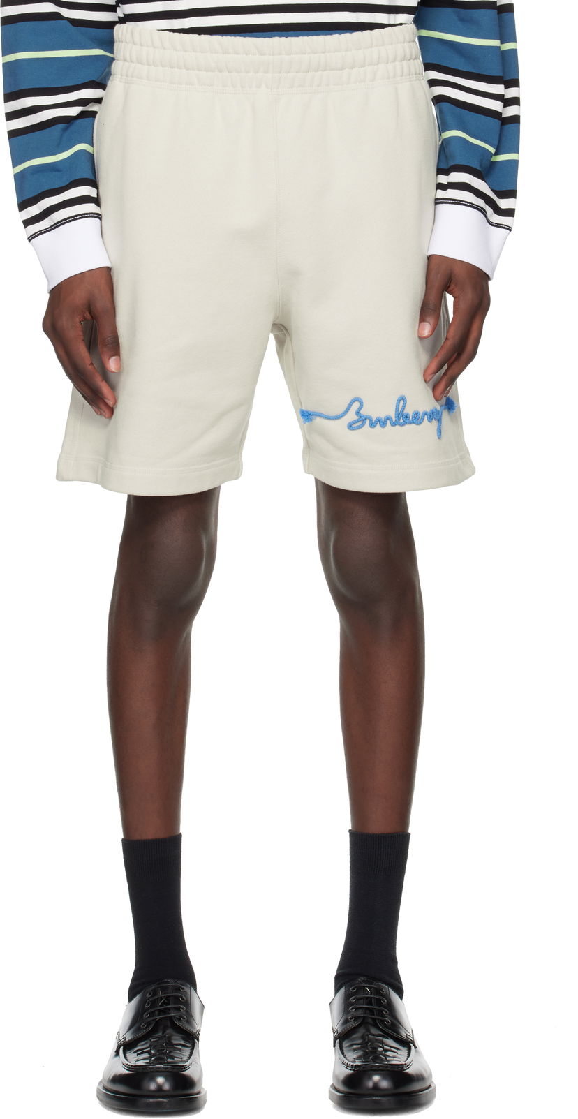 Shortsit Burberry Burberry Knot Logo Cotton Shorts Beige | 8109168