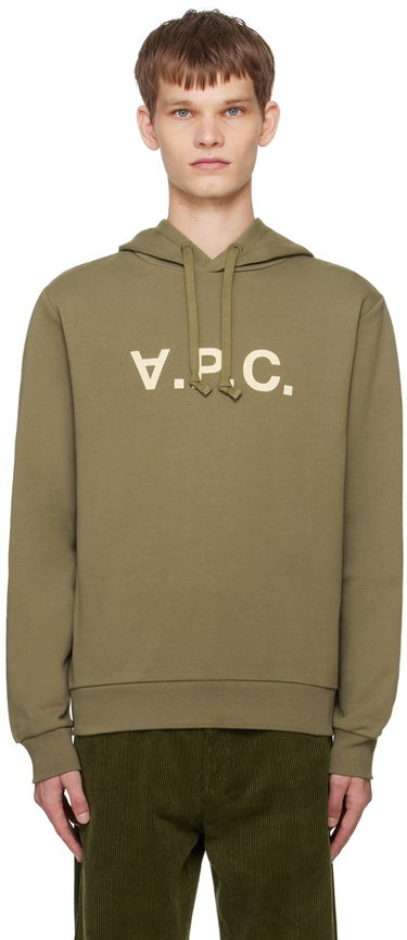 Huppari A.P.C. Khaki Standard Grand 'V.P.C.' Hoodie Ruskea | COHBN-M27908, 0