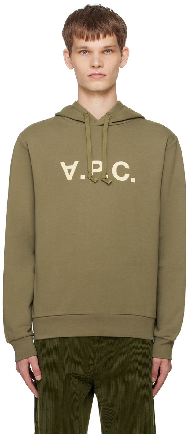Huppari A.P.C. Khaki Standard Grand 'V.P.C.' Hoodie Ruskea | COHBN-M27908