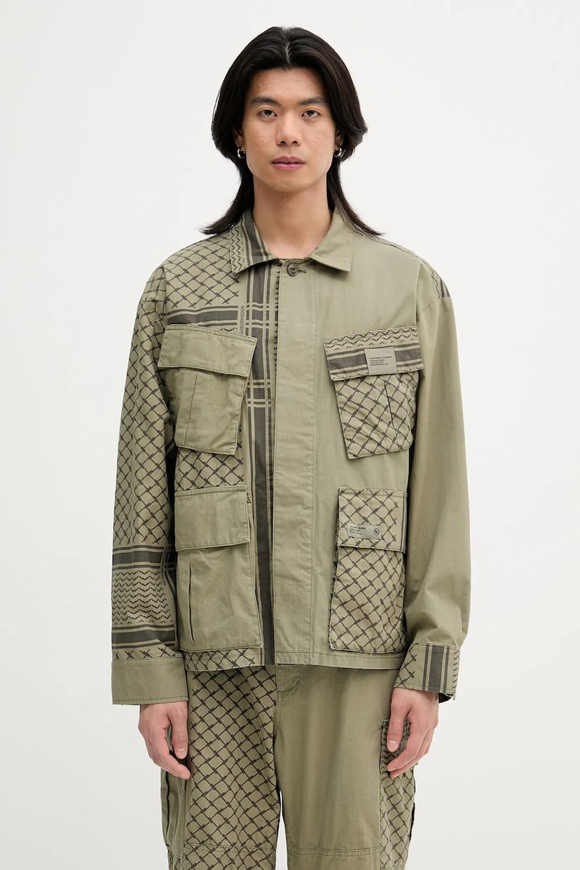 Takki Neighborhood NEIGHBORHOOD PT SHEMAGH FATIGUE Oversize Jacket Vihreä | 251UTNH.JKM01