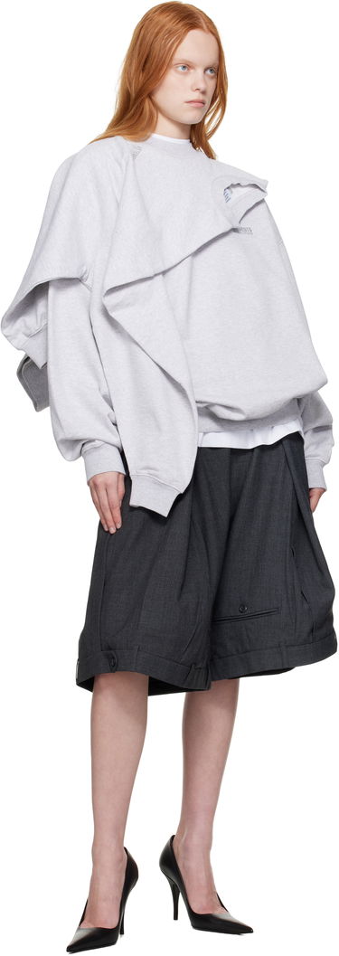 Huppari VETEMENTS VETEMENTS Double Layered Sweatshirt Harmaa | UH76CW400G, 3