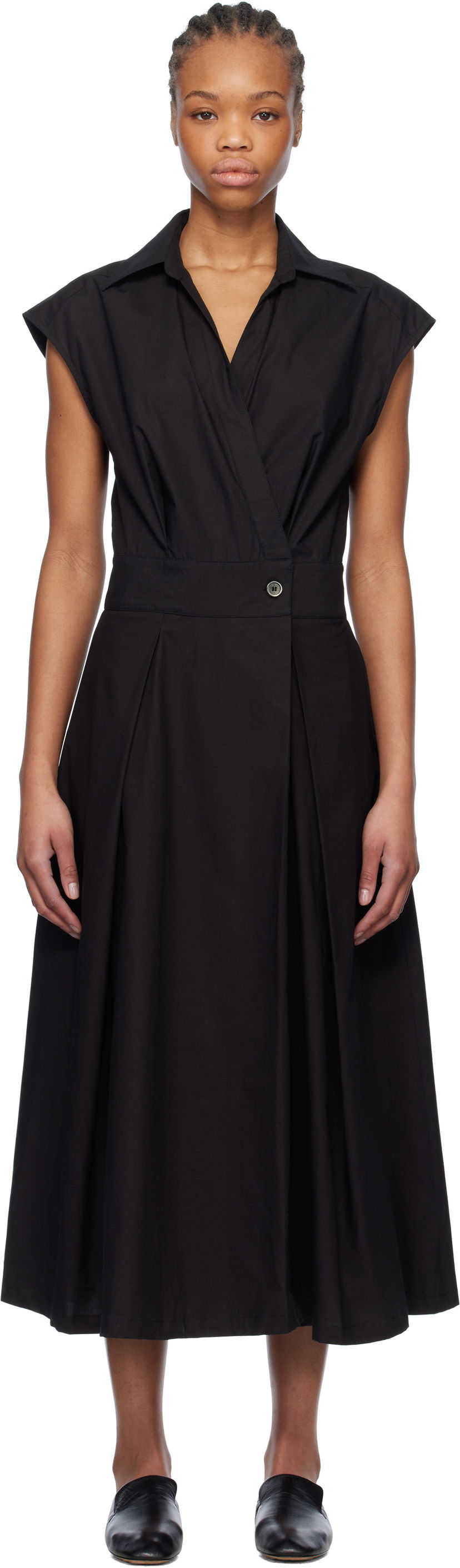 Mekko A.P.C. A.P.C. Athena Midi Dress Musta | COEVD-F35149