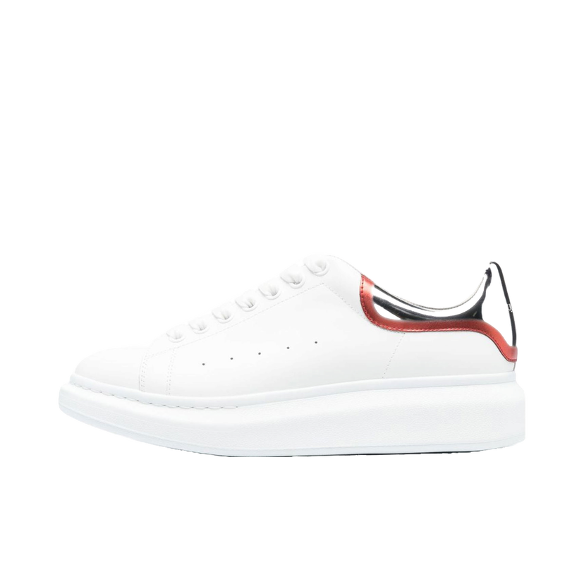 Tennarit ja kengät Alexander McQueen Oversized White Silver Red Metallic Valkoinen | 750335WIDJN9174
