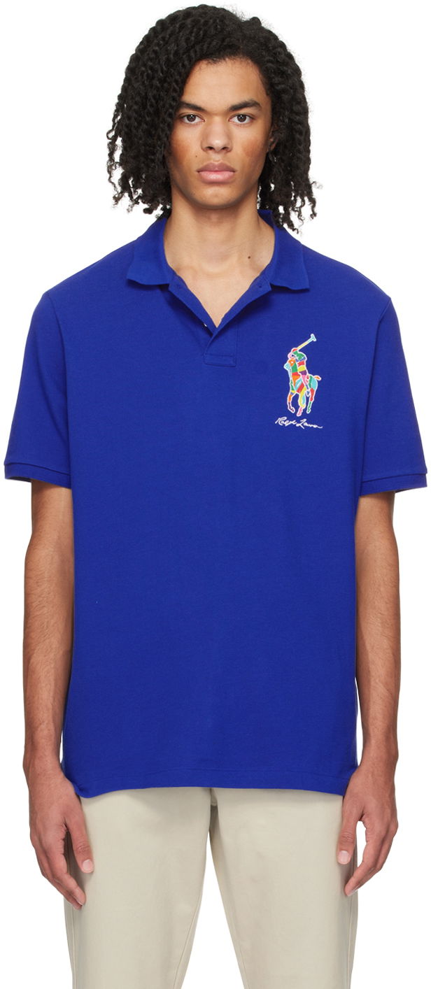 Poolopaita Polo by Ralph Lauren Classic Big Pony Polo Sininen | 710926413004