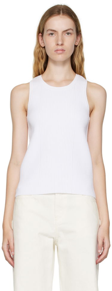 Tankkitoppi We11done We11done Racer Back Tank Top Valkoinen | WD-KT3-22-603-W-WH, 0