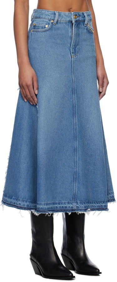 Hame GANNI GANNI Denim Midi Skirt Sininen | J1601, 1
