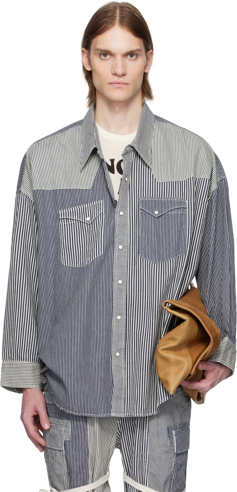 Paita R13 R13 Oversized Cowboy Shirt Sininen | R13MD028-D212A