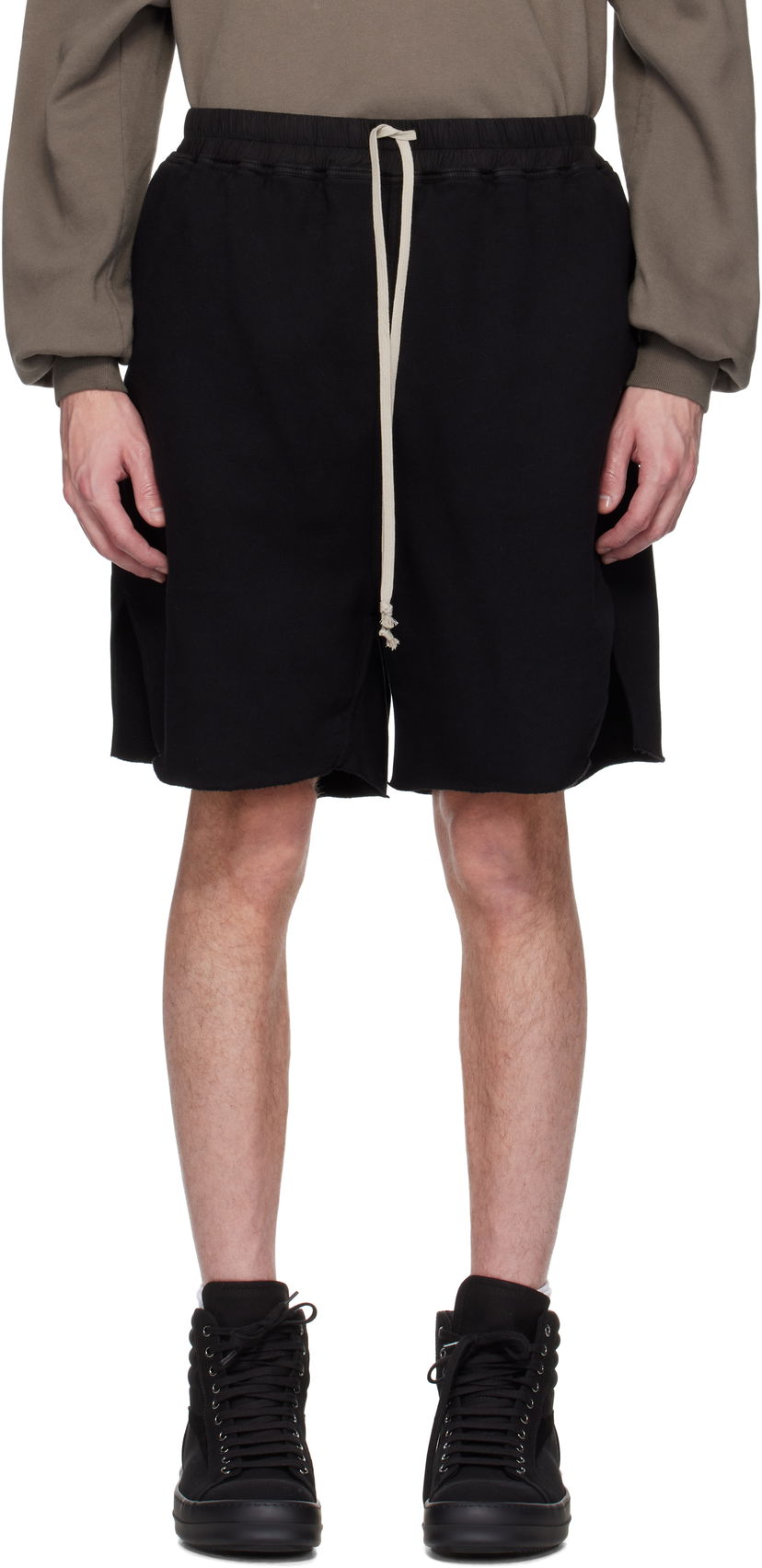 Shortsit Rick Owens Rick Owens DRKSHDW Hollywood Long Boxers Shorts Musta | DU01E3383 F