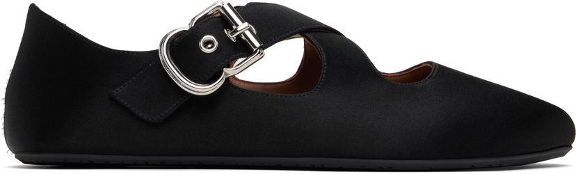 Tennarit ja kengät Alaïa ALAÏA Criss Cross Ballerina Flats Musta | AA3A046TK019
