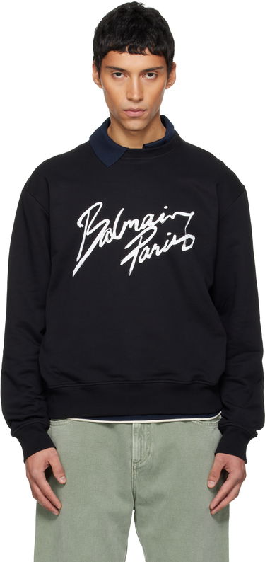 Huppari Balmain 'Balmain Paris' Sweatshirt Musta | FH2JQ120BD27, 0