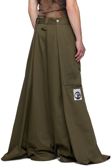 Housut Jean Paul Gaultier Jean Paul Gaultier x Shayne Oliver 'The Wrap' Wide-Leg Trousers Vihreä | 24/27-F-PA113P-C048-41, 2