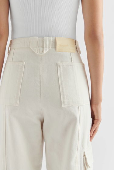 Cargo housut AXEL ARIGATO Roam Cargo Jeans Valkoinen | A2105002, 5