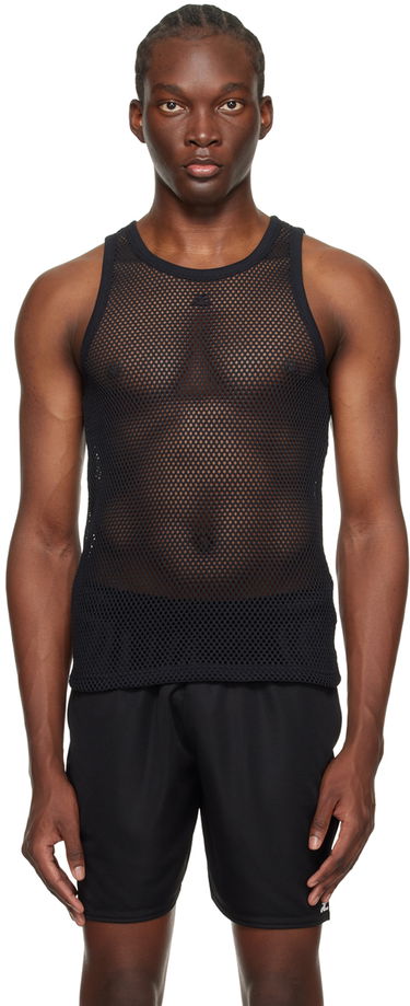 Tankkitoppi Courrèges Courrèges Mesh Tank Top Musta | 124JDE011JS0119, 0