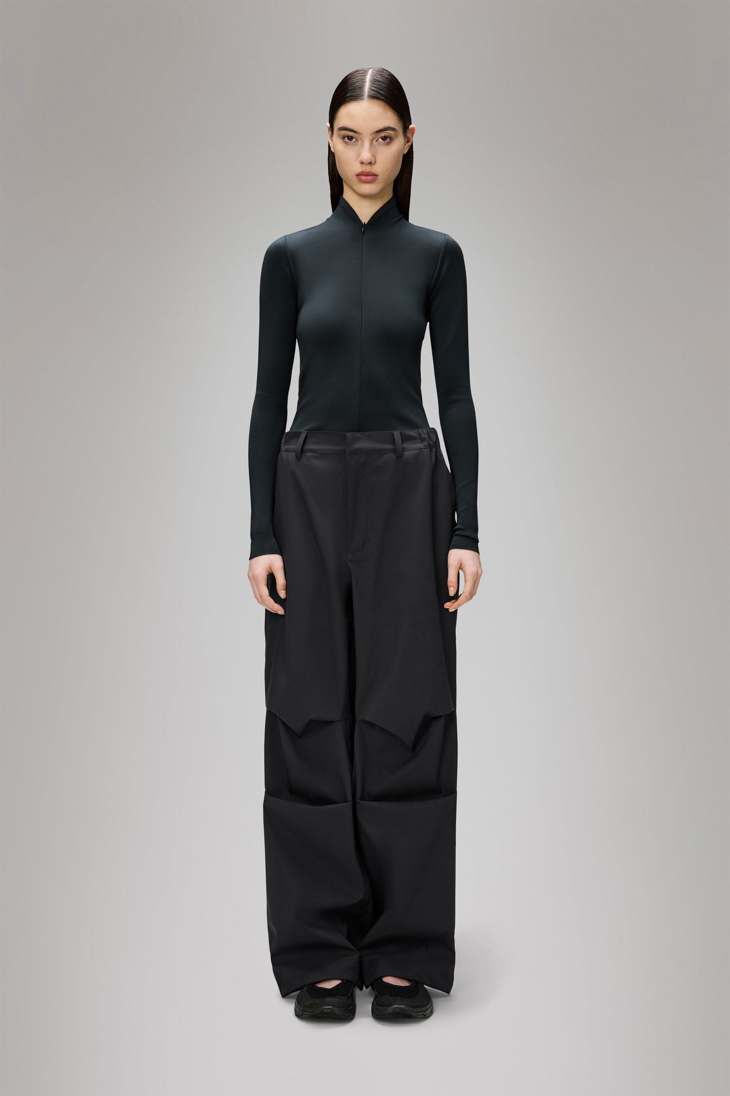 Cargo housut Rains Rains Suva Hardshell Wide Leg Pants Musta | 12480-01, 1