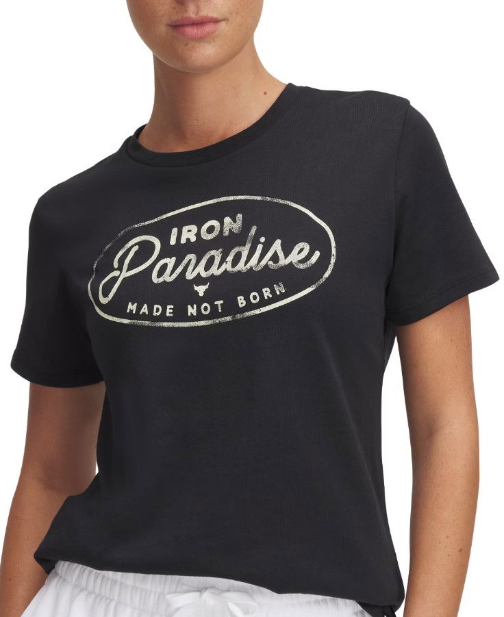 T-paita Under Armour Project Rock Iron Paradise Training T-Shirt Musta | 1386441-001