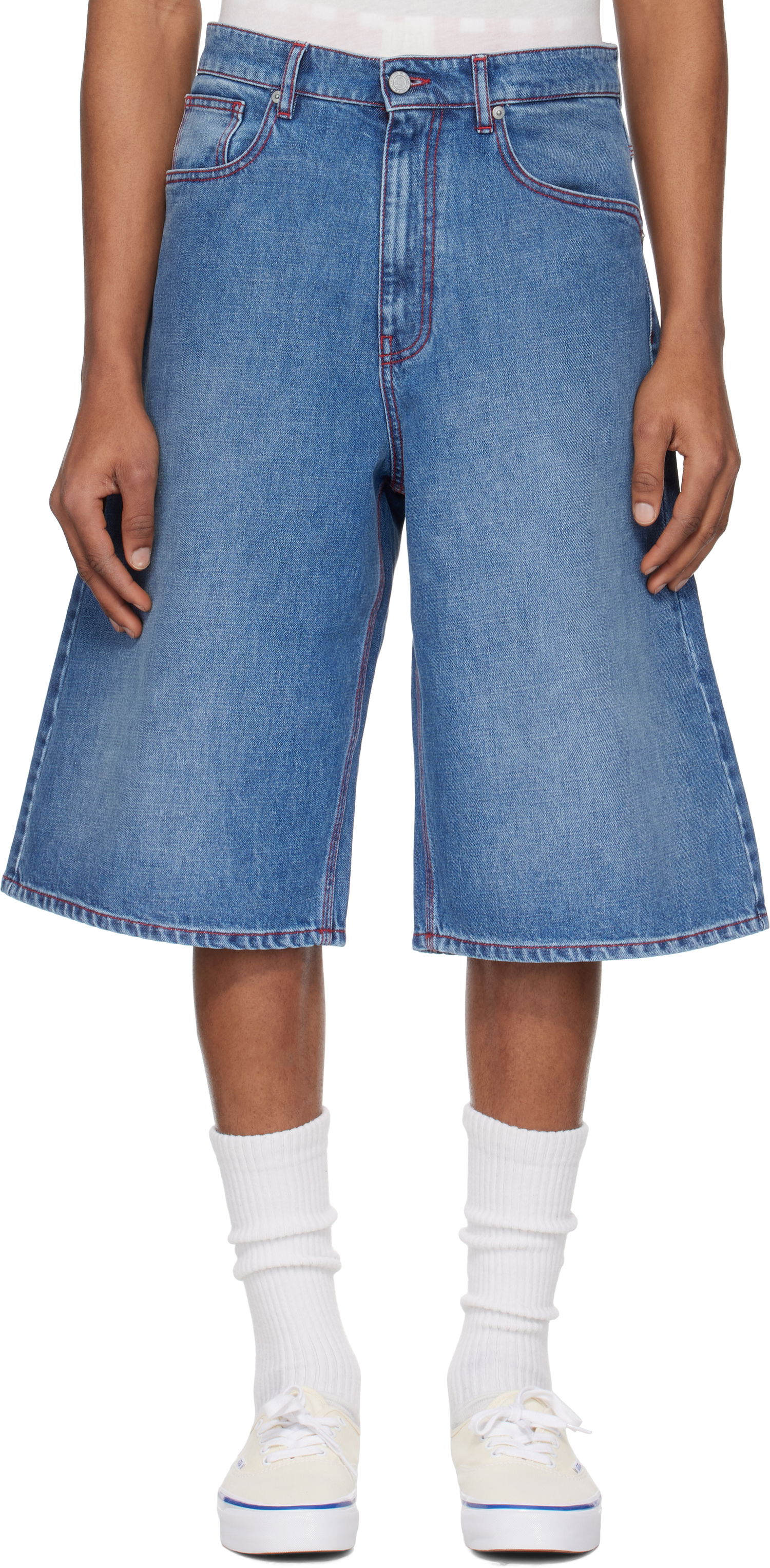 Shortsit ERL ERL Indiana Denim Skate Shorts Sininen | ERL10P014, 0