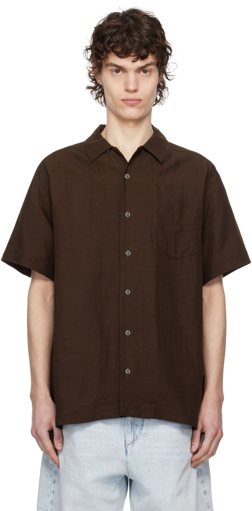 Paita A.P.C. A.P.C. Roy Shirt Ruskea | VIALV-H12608