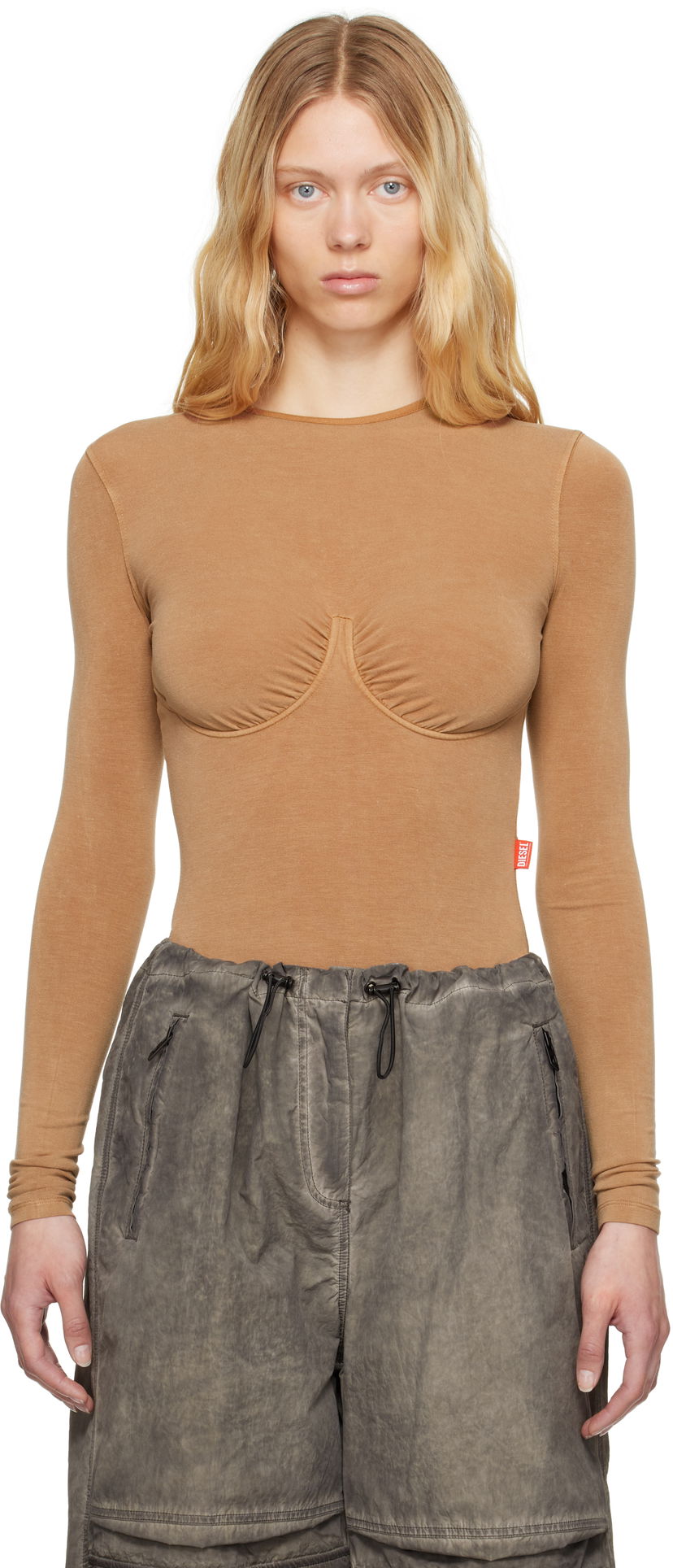 Body Diesel Diesel T-Finne-Q2 Bodysuit Beige | A17608 0QMAT