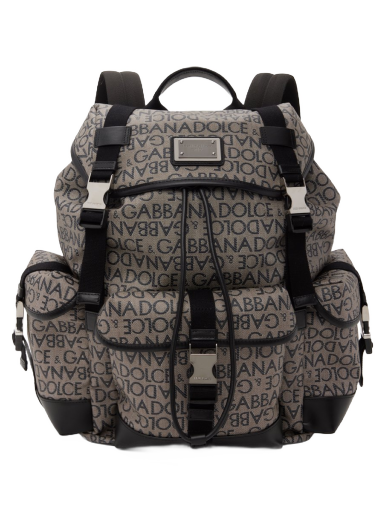 Reppu Dolce & Gabbana Re-Edition Jacquard Harmaa | BM2228AJ705