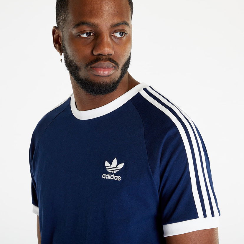 Vaatteet adidas Originals adidas 3-Stripes Short Sleeve Tee Night Indigo Tummansininen | IA4850