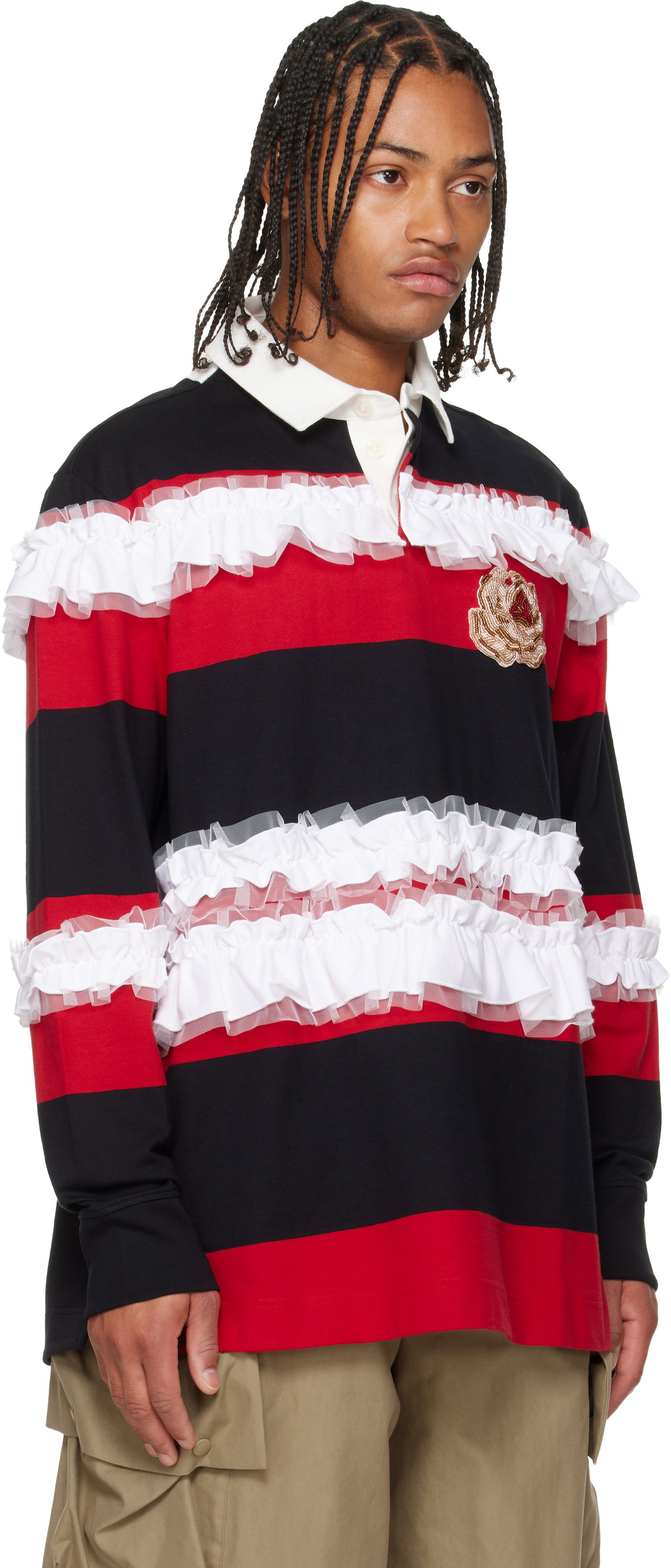 Poolopaita Simone Rocha Simone Rocha Ruffle Rugby Polo Monivärinen | 5360B 1282, 1