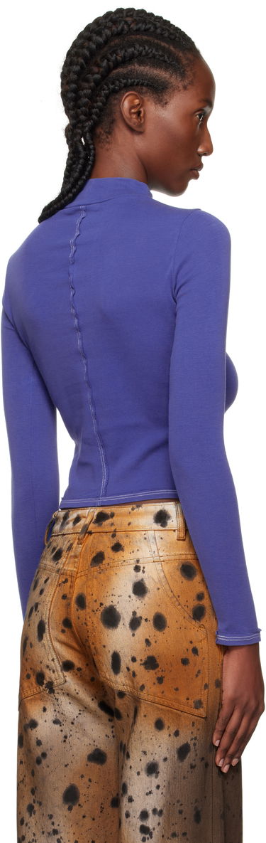Villapaita Eckhaus Latta Eckhaus Latta Lapped Baby Turtleneck Top Violetti | 305-EL-PF25-U -, 2