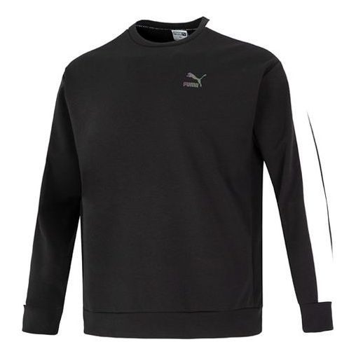 Villapaita Puma Crew Neck Logo Sweatshirt Musta | 538830-56