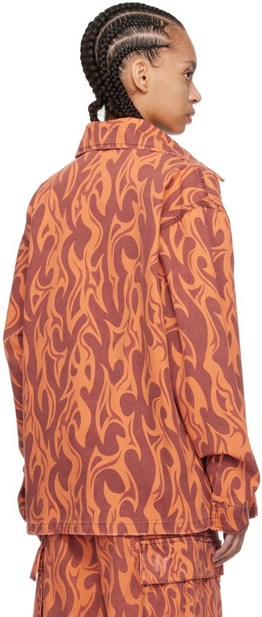 Paita ERL ERL Flame Print Jacket Oranssi | ERL08J012, 2