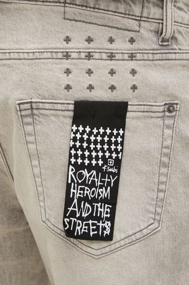 Jeans Ksubi Anti K Pluto Slim Jeans Harmaa | MPF24DJ017, 3