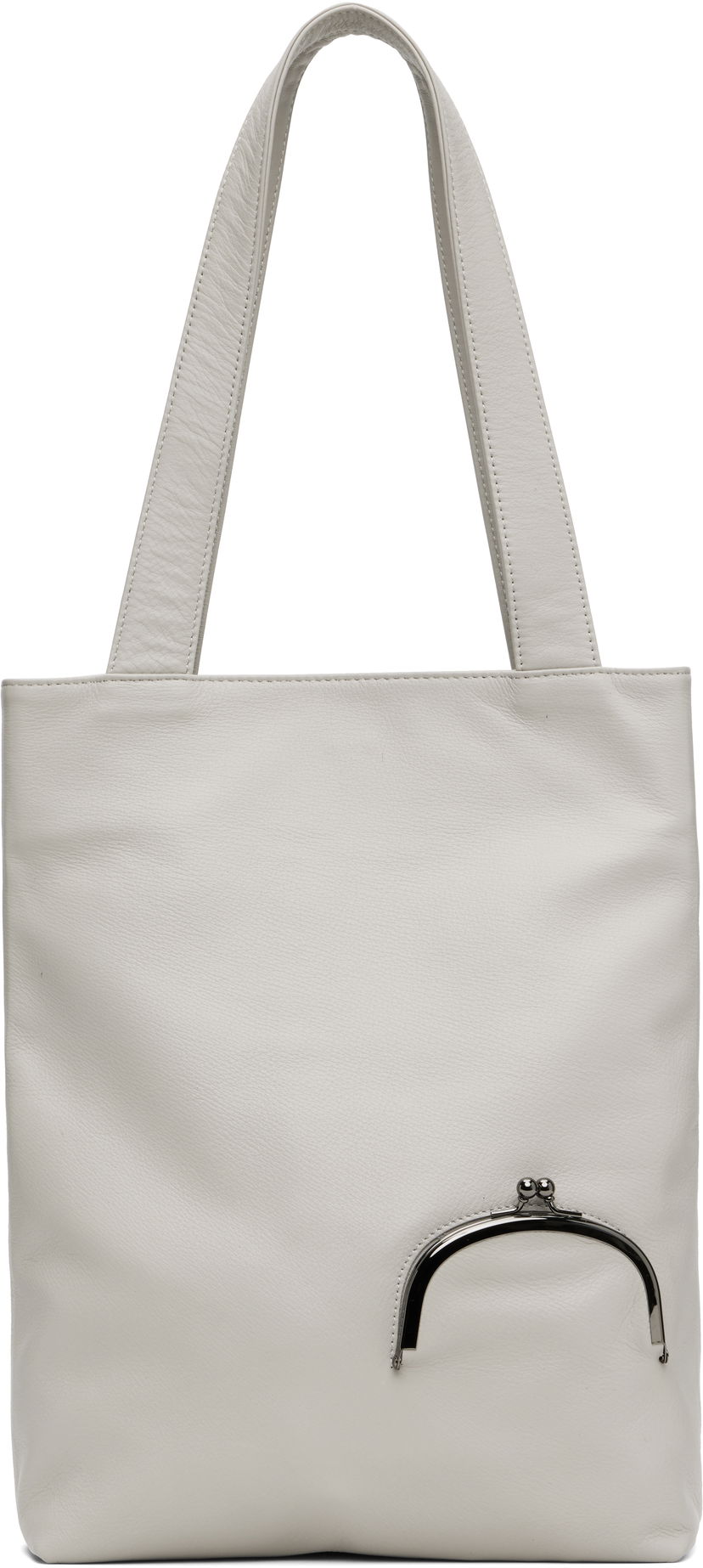 Kangaskassi Yohji Yamamoto YOHJI YAMAMOTO Clasp Tote Valkoinen | DP-I83-717