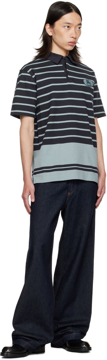 Poolopaita Burberry Burberry Index Stripe Polo Musta | 8110595, 3