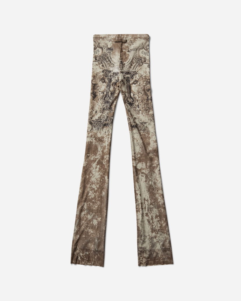Housut Jean Paul Gaultier Medaillon Flare Pants Ruskea | 2503WTR016M006 P6965