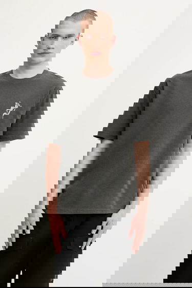 T-paita Samsoe Samsoe Samsoe Samsoe SALILIUM Graphic T-Shirt Harmaa | U25200009, 0