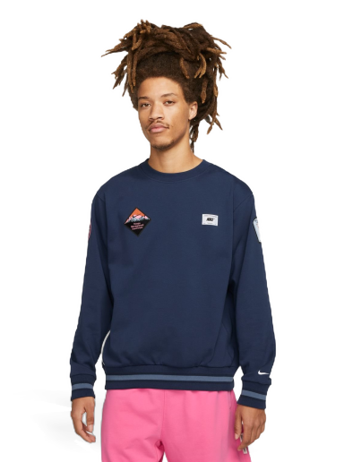 Huppari Nike Dri-FIT Standard Issue Tummansininen | DX0446-410