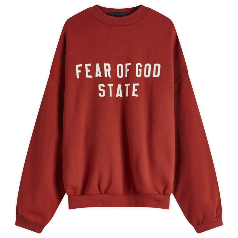 Huppari Fear of God Heavy Fleece Crew Sweat by Fear of God ESSENTIALS Punainen | 192BT246236F