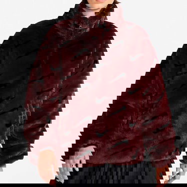 Takki Nike Plush Jacket Burgundia | DQ6842-652, 0