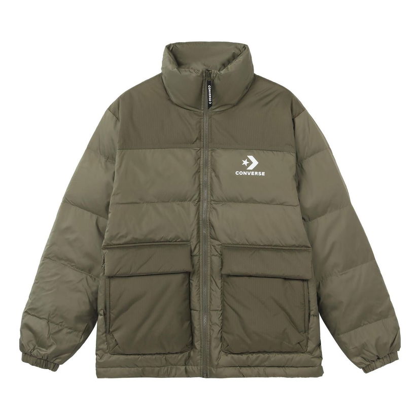 Puffer takki Converse Chevron Down Jacket Vihreä | 10023755-A04