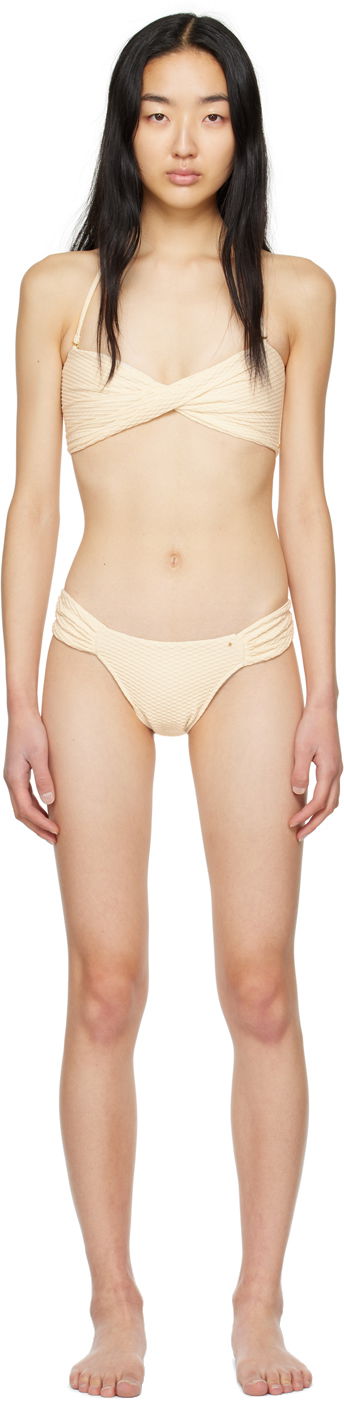 Uimapuvut Anine Bing Twist Bikini Set Beige | A-11-2113-127 / A-11-4114-127