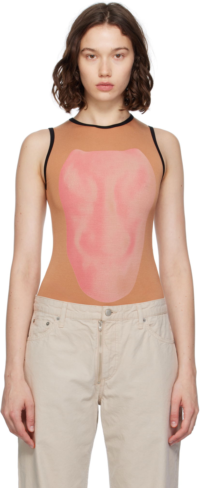 Body Baserange Baserange Alloy Sleeveless Bodysuit Musta | BSAL-BA-AU25