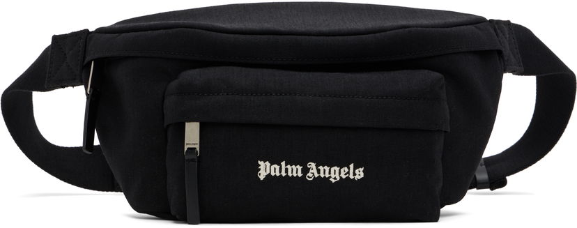 Vyötärölaukku Palm Angels Logo Fanny Pack Musta | PMNO009C99FAB0011001