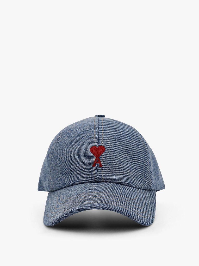 Korkki AMI Denim Baseball Cap Ami Paris Sininen | UCP116DE0046480