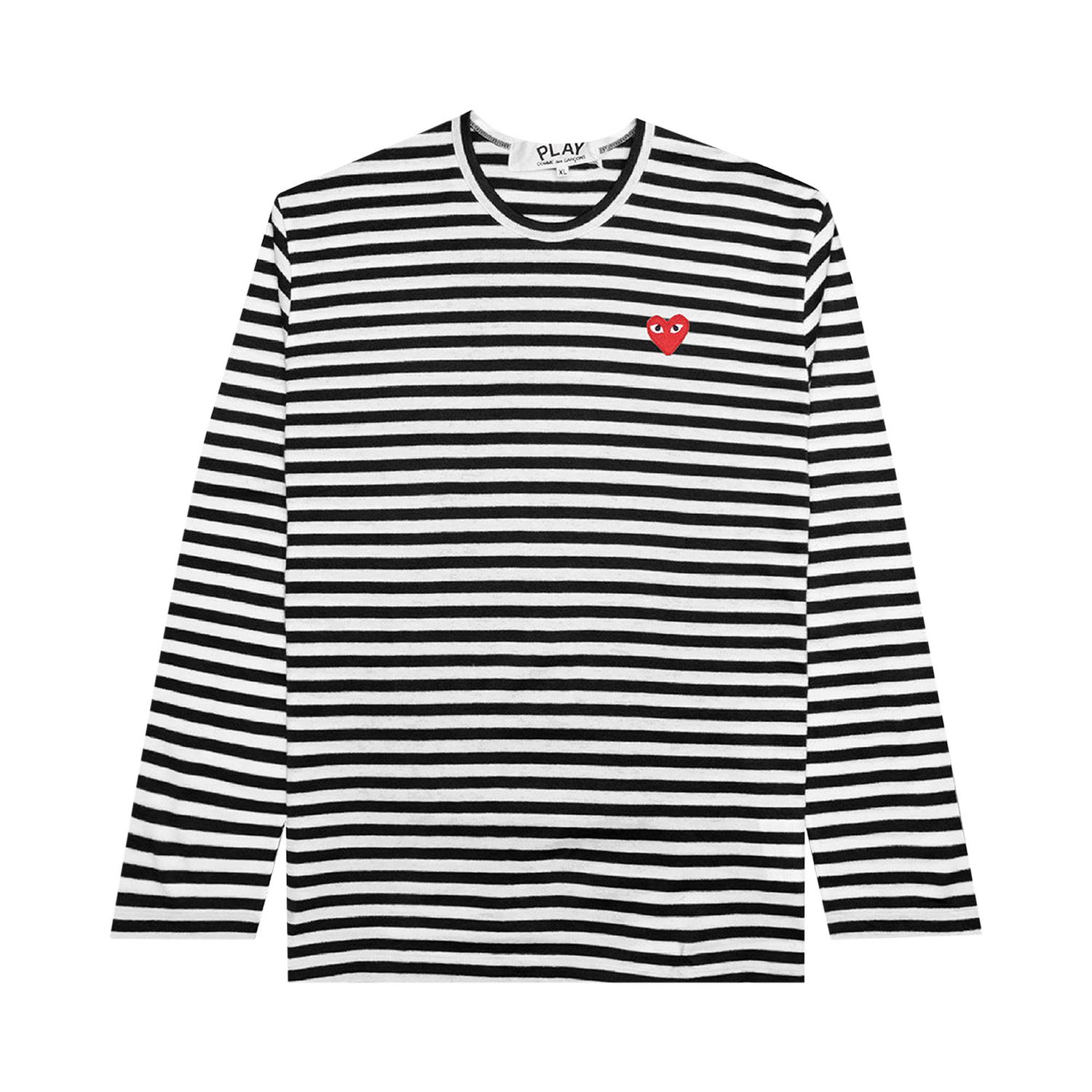 T-paita Comme des Garçons PLAY Striped T-Shirt Valkoinen | AZ T164 051 1, 1