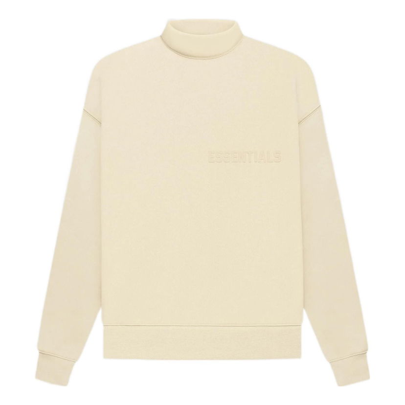 Villapaita Fear of God Essentials Mockneck Sweatshirt Beige | FOG-FW22-309