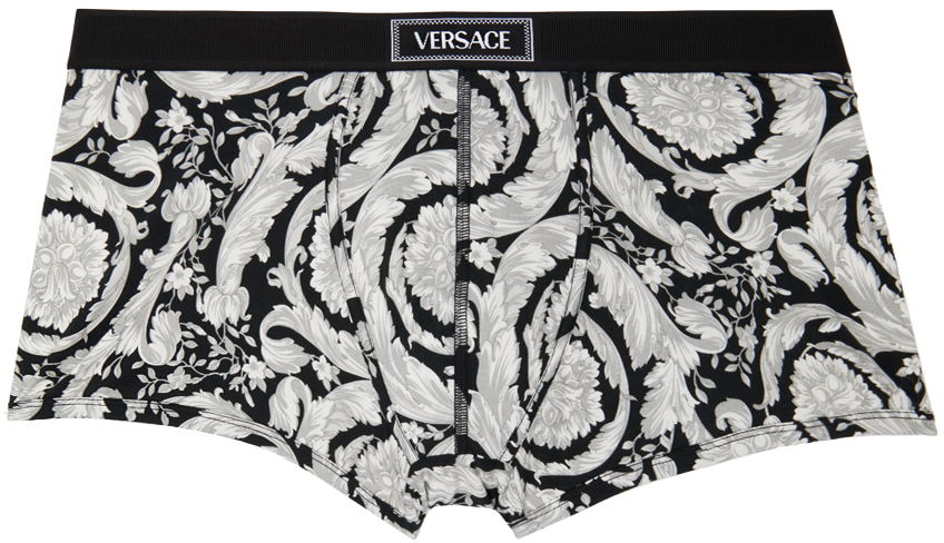 Nyrkkeilijät Versace Versace Printed Boxers Musta | 1014038_1A11603, 0